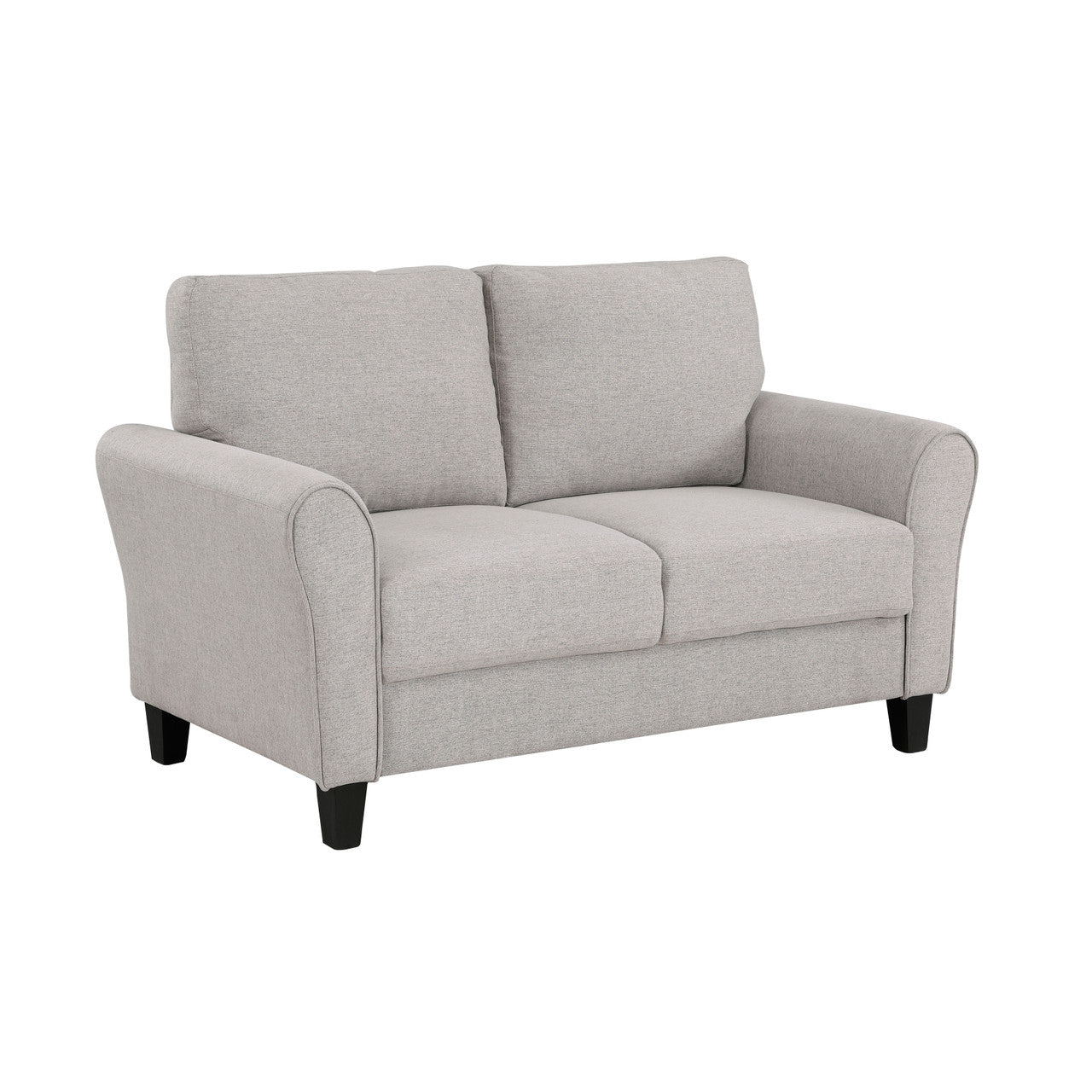 Contemporary Sand Hued Loveseat