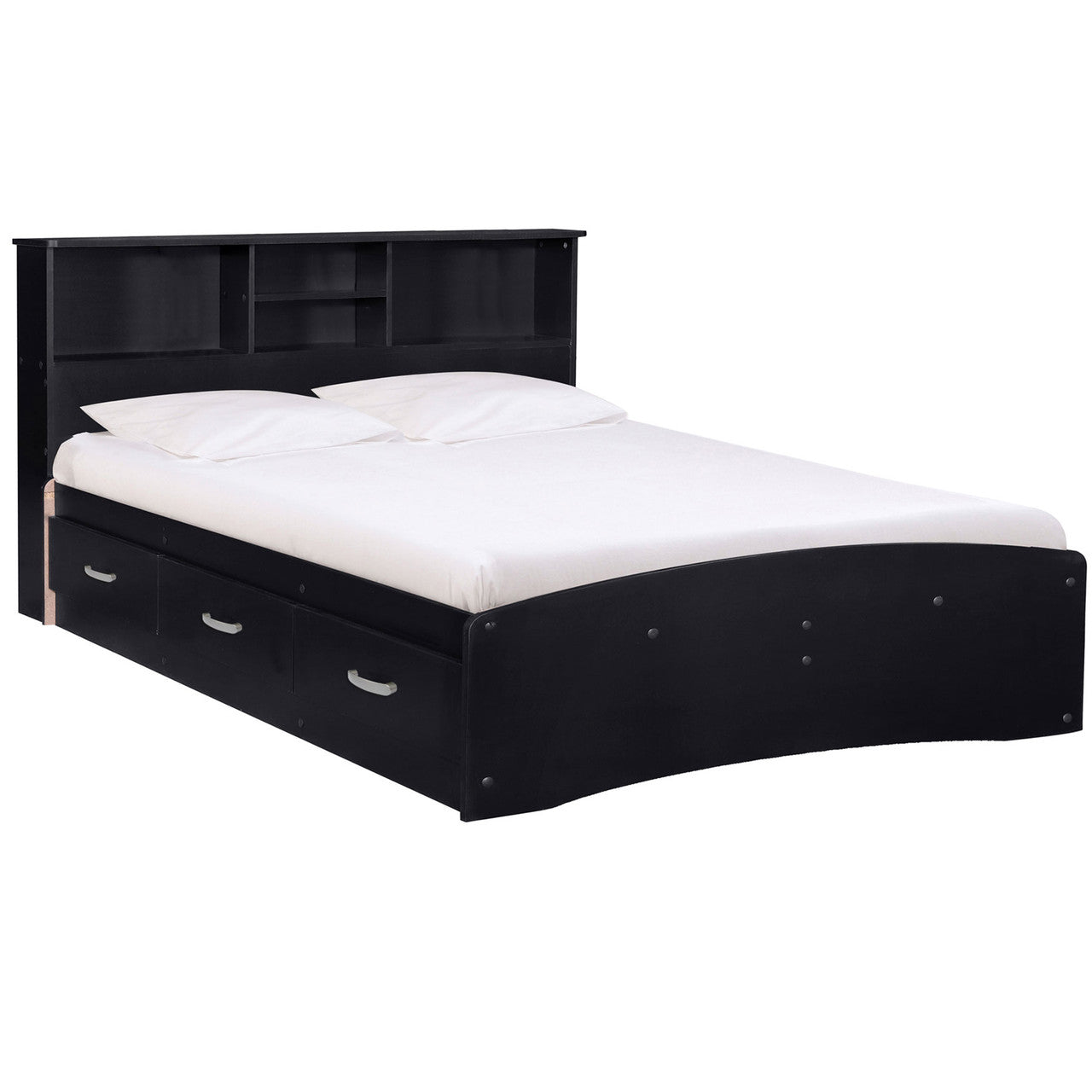 Go Green Woods California Wooden Full Captains Bed