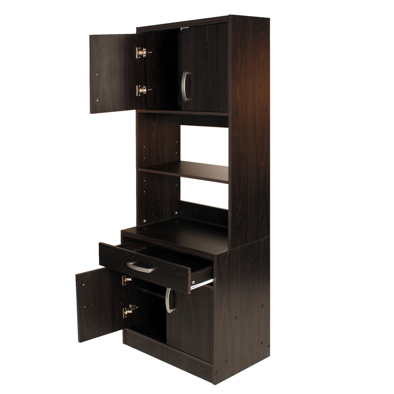 Go Green Woods Shelby Tall Wooden Kitchen Pantry