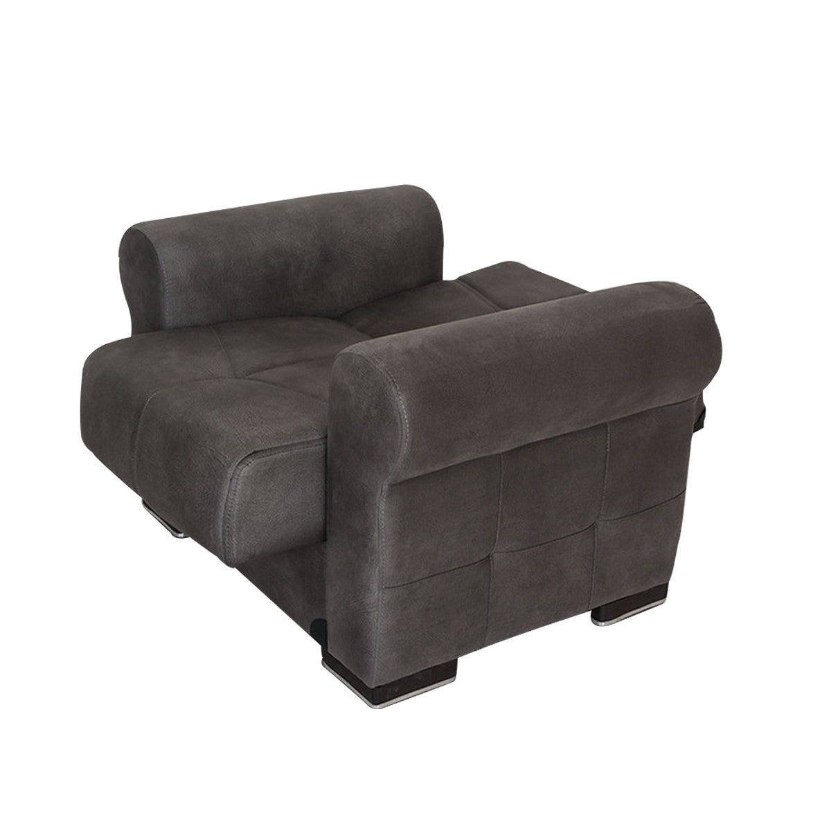 Togo Gray Tufted Back Chair