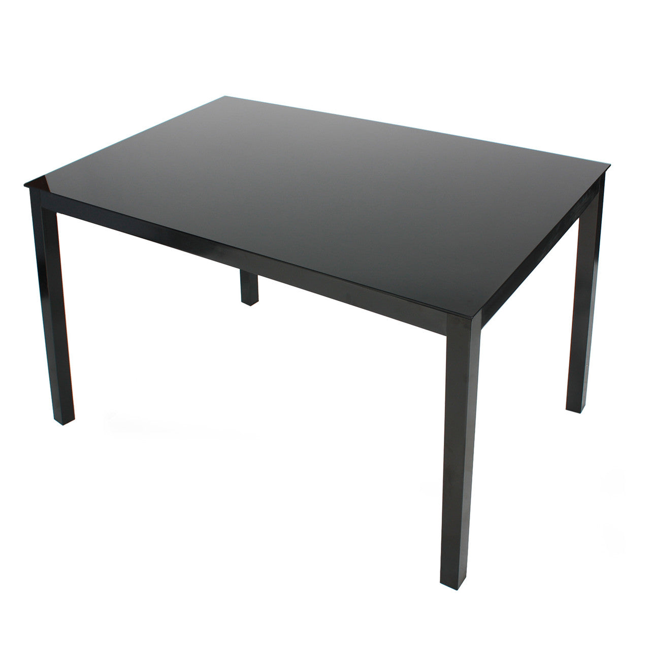 Go Green Woods Elliott Tempered Glass Metal Dining Table