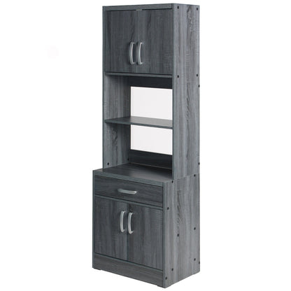 Go Green Woods Shelby Tall Wooden Kitchen Pantry