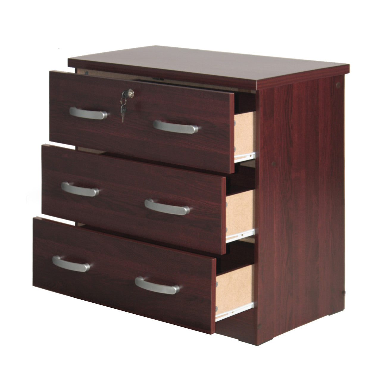 Go Green Woods Cindy Wooden 3 Drawer Chest Bedroom Dresser