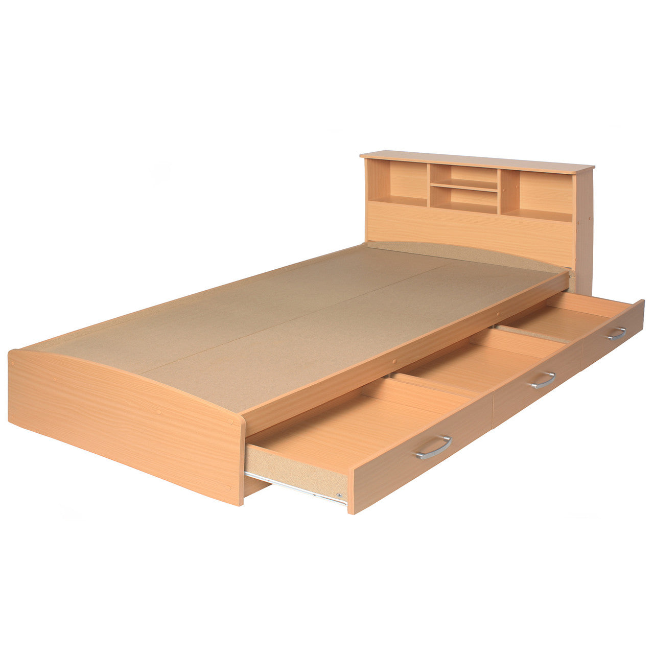 Go Green Woods California Wooden Full Captains Bed