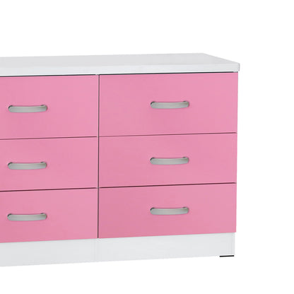 Go Green Woods Megan Wooden 6 Drawer Double Dresser
