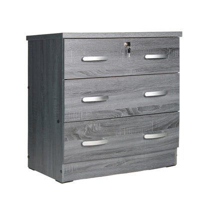 Go Green Woods 3 Drawer Engineered Wood Chest Bedroom Dresser