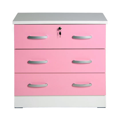 Go Green Woods Cindy Wooden 3 Drawer Chest Bedroom Dresser