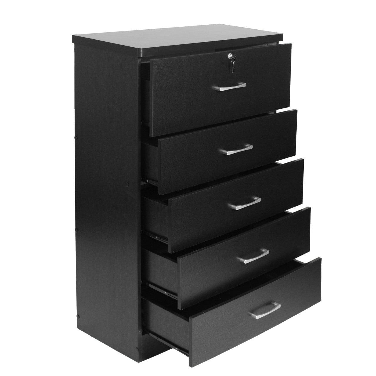 Go Green Woods Florence Wood 5 Drawer Dresser for Bedroom