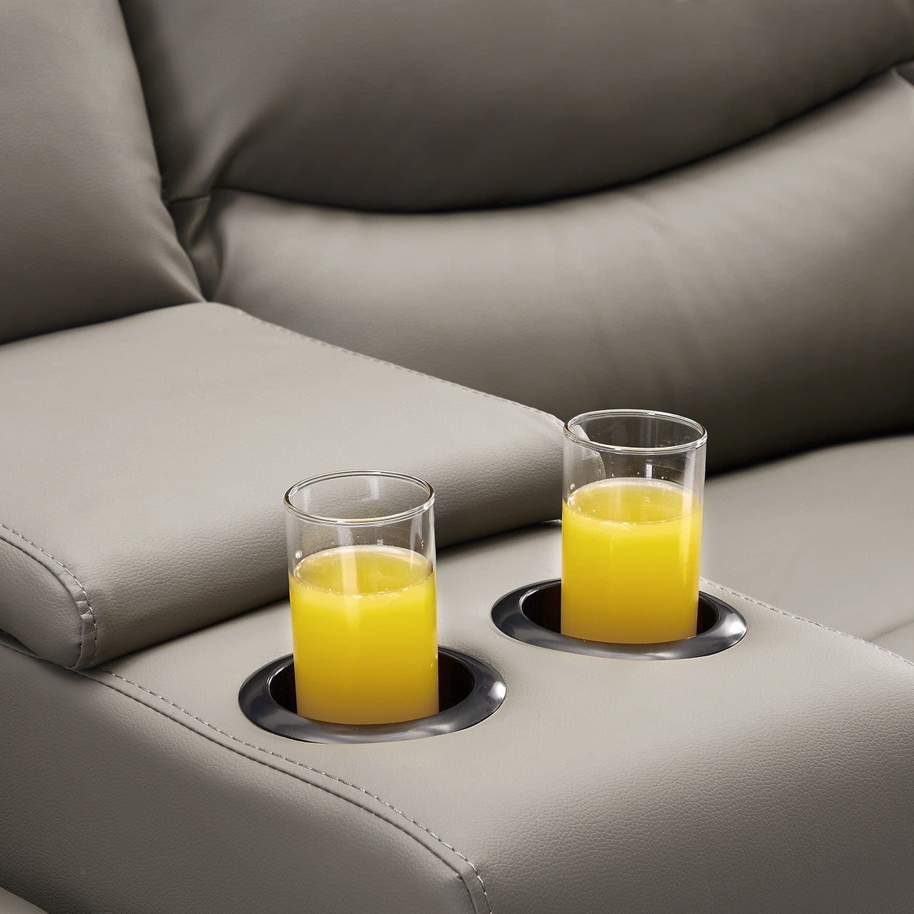 DreamSeat  2-Seater Motion Sofa Grey Pu