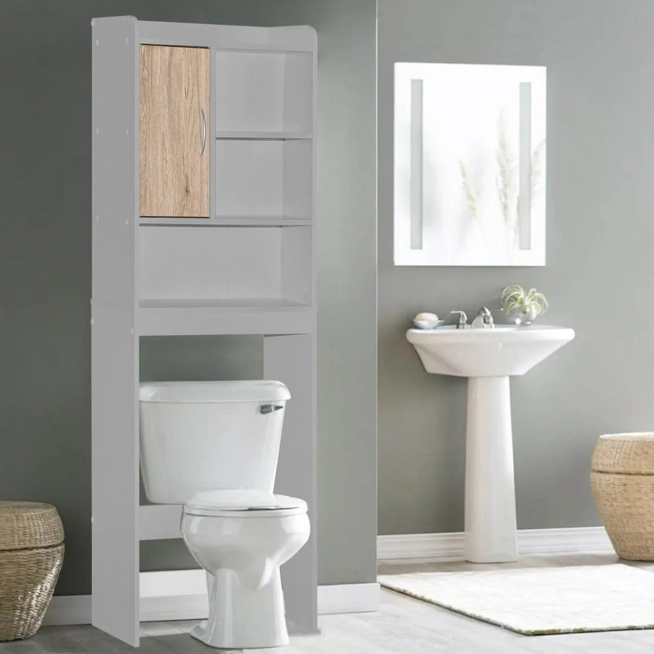 Go Green Woods Ace Over the Toilet Storage Cabinet