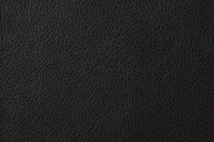 Retro Chic Black Faux Leather Loveseat