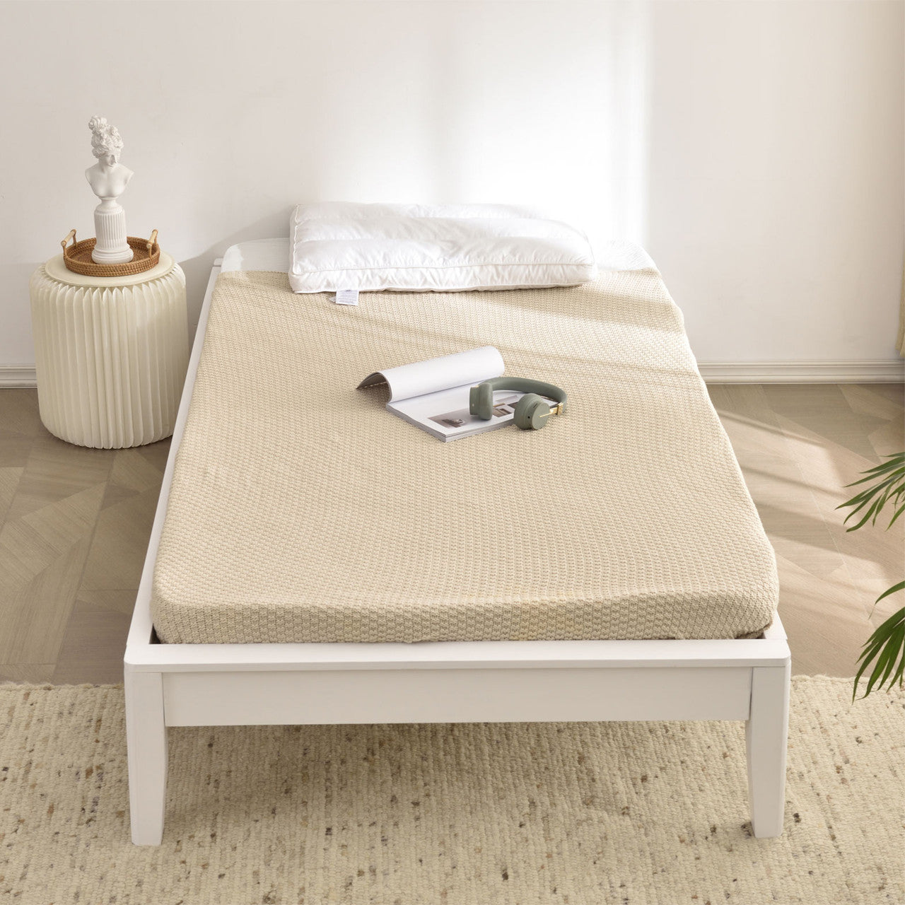 Go Green Woods Stella Solid Pine Wood Twin Platform Bed Frame