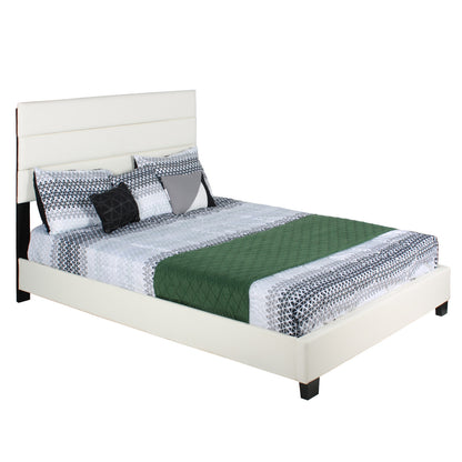 Go Green Woods Napoli Faux Leather Upholstered Platform Bed Queen