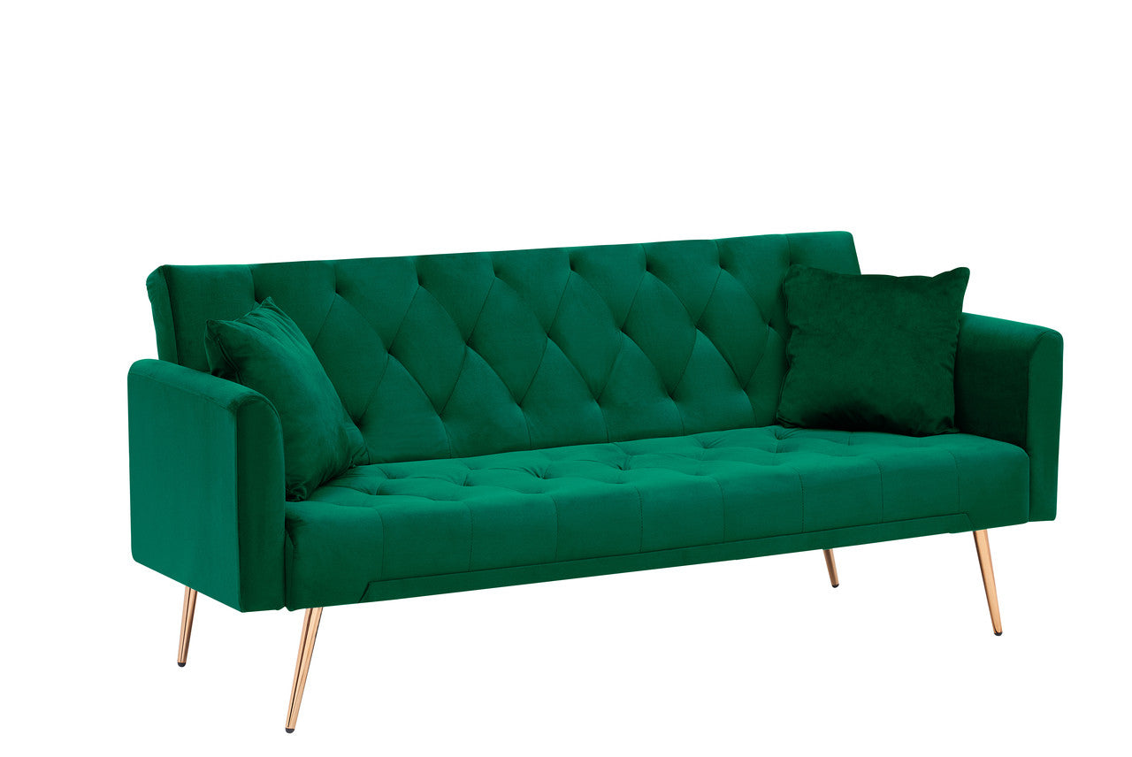 Zen Zone 71" Convertible Double Folding Living Room Sofa Bed