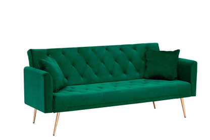 Zen Zone 71" Convertible Double Folding Living Room Sofa Bed