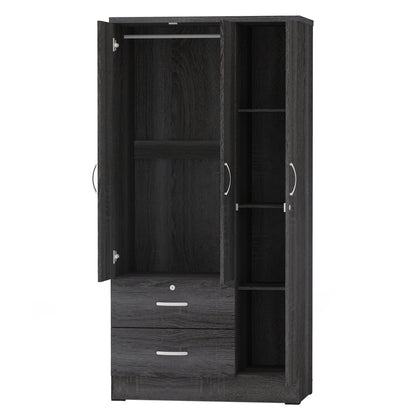 Go Green Woods Symphony Wardrobe Armoire Closet with Two Drawers