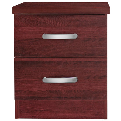 Go Green Woods Cindy Faux Wood 2 Drawer Nightstand