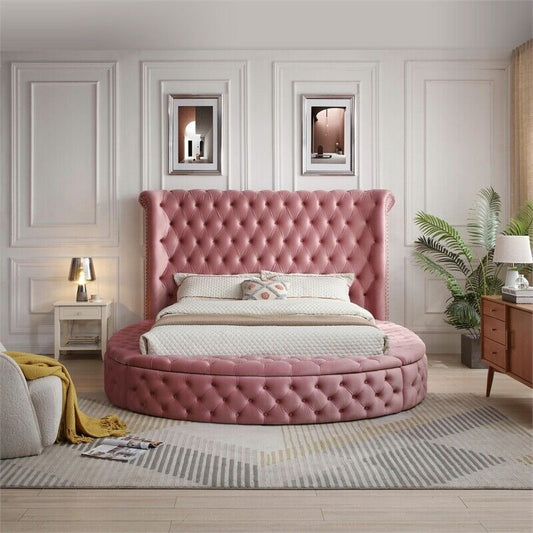 Go Green Woods Elizabeth Velvet Queen Bed
