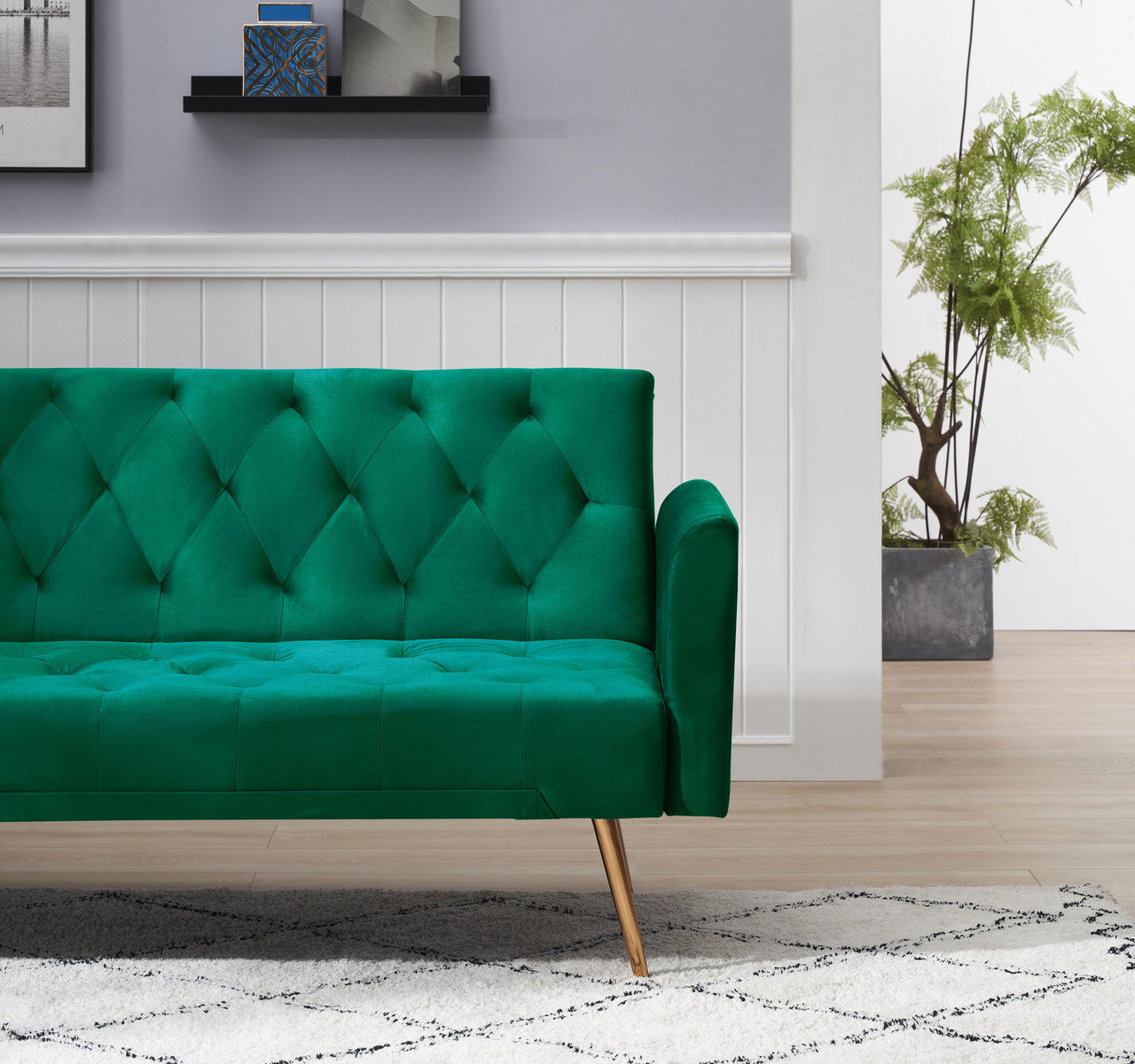 Zen Zone 71" Convertible Double Folding Living Room Sofa Bed