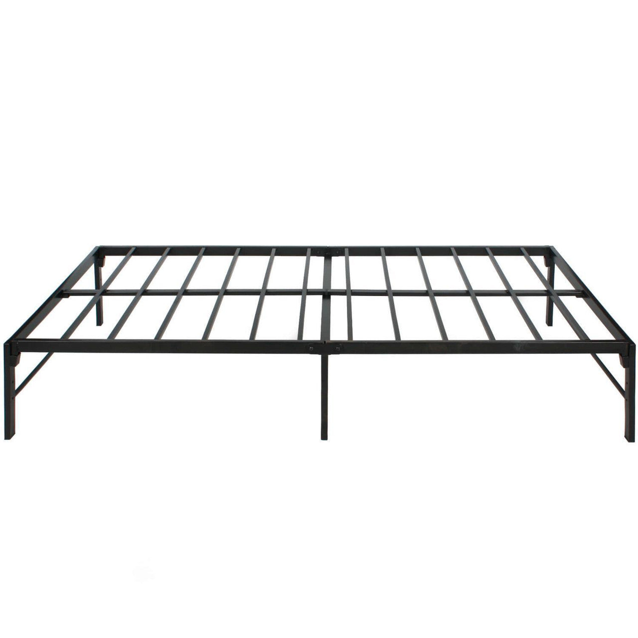 Go Green Woods Lily Foldable Welded Black Metal Platform Bed Frame Twin