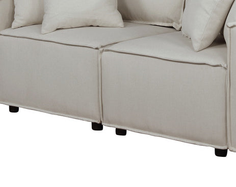 Elson Beige Linen Loveseat