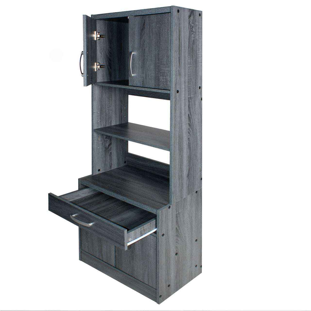 Go Green Woods Shelby Tall Wooden Kitchen Pantry