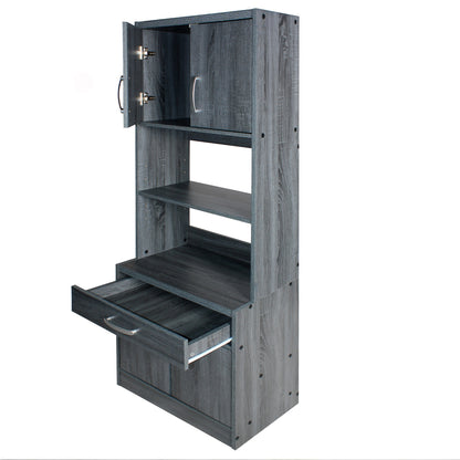 Go Green Woods Shelby Tall Wooden Kitchen Pantry
