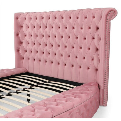 Go Green Woods Elizabeth Velvet Queen Bed