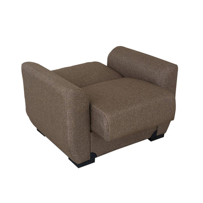 Fatima Light Brown Fabric Chair