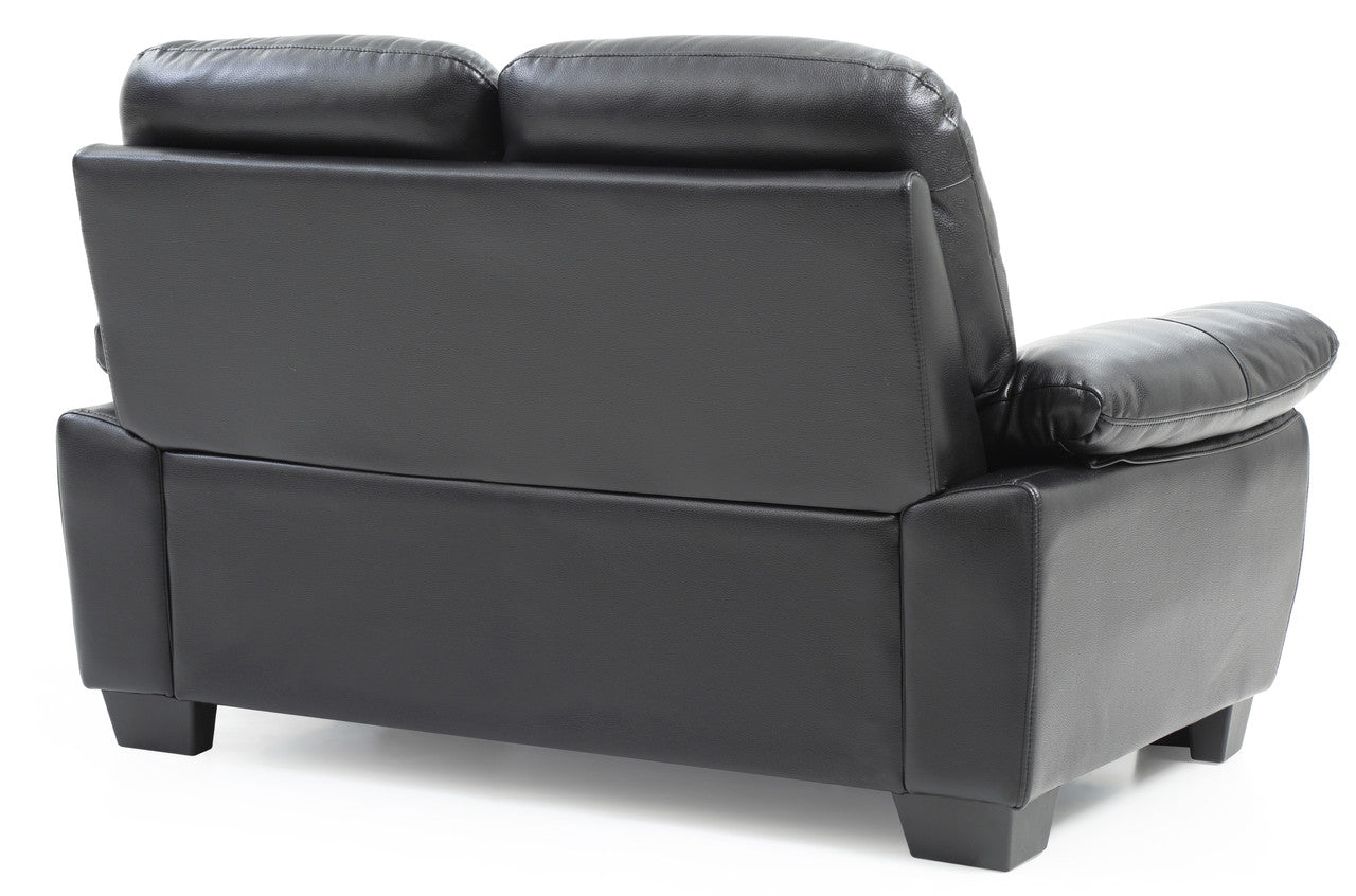 Classic Noir Loveseat - Black