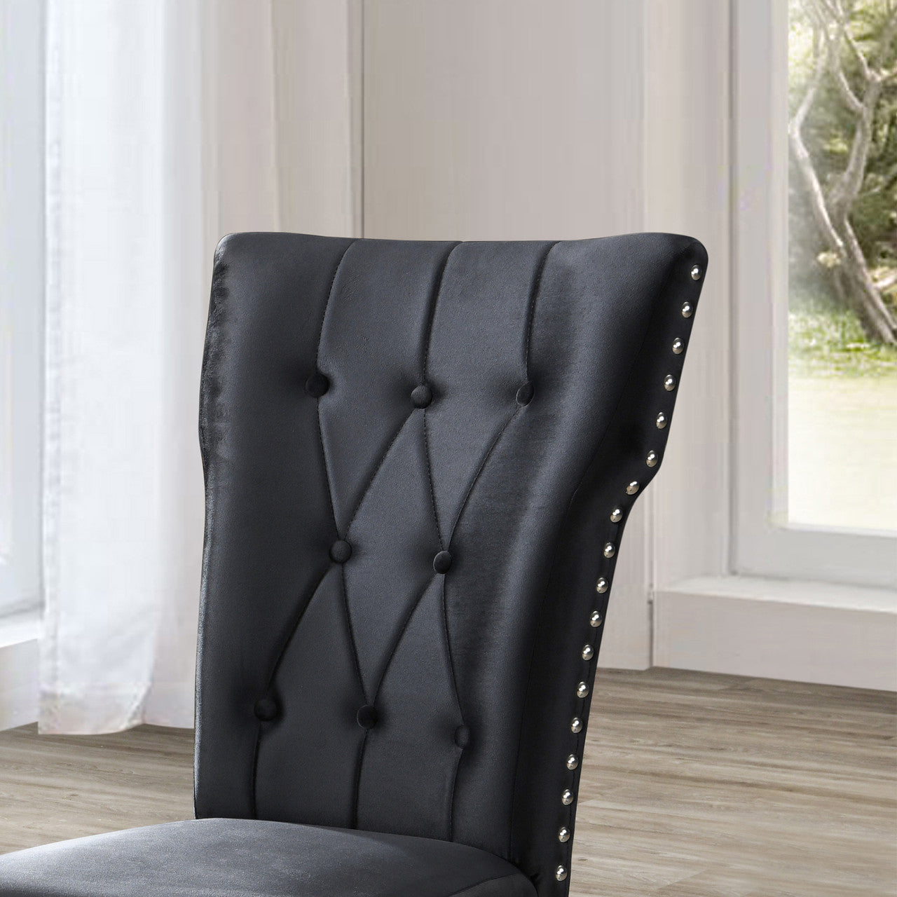 Go Green Woods La Costa Velvet Tufted Dining Chair Set of 2