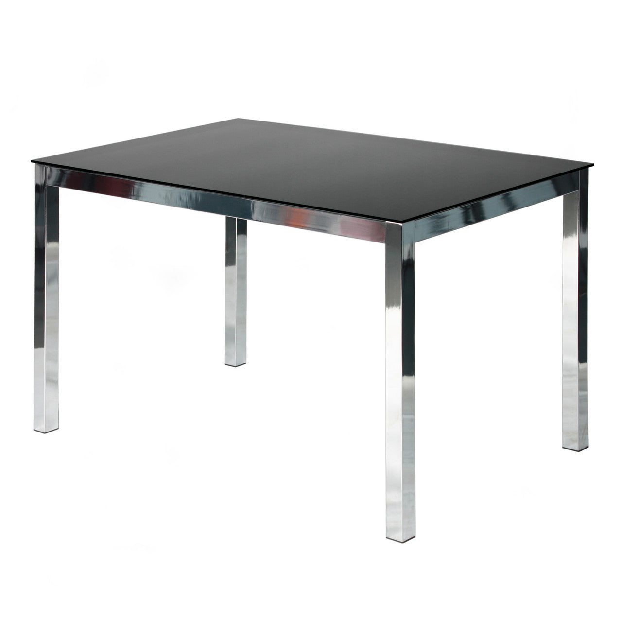 Go Green Woods Elliott Tempered Glass Metal Dining Table