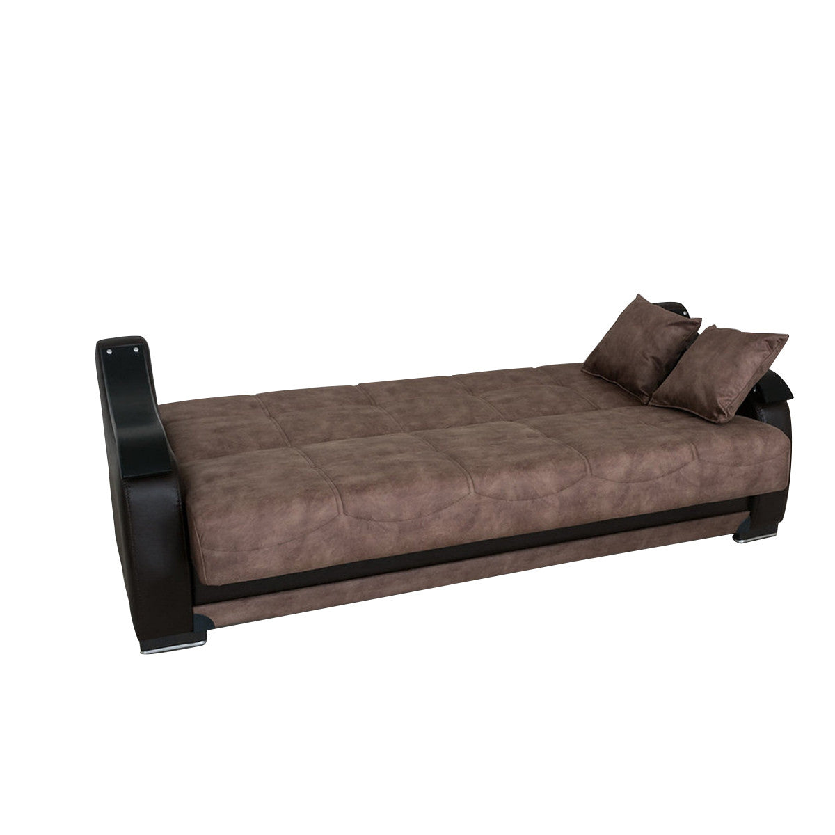 Zambak Brown Sofa Bed w-Storage