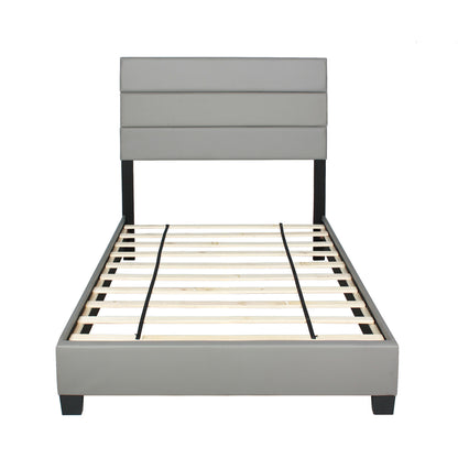 Go Green Woods Napoli Faux Leather Upholstered Platform Bed Twin