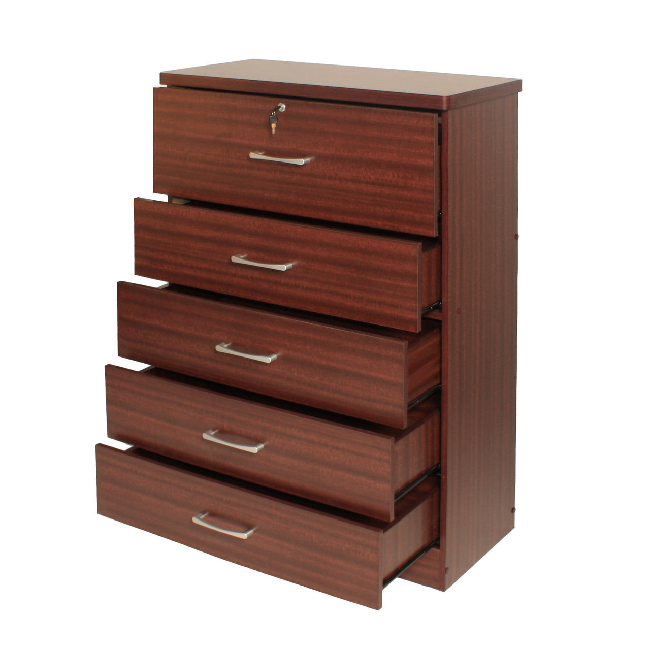 Go Green Woods Florence Wood 5 Drawer Dresser for Bedroom