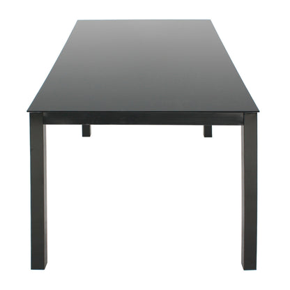 Go Green Woods Elliott Tempered Glass Metal Dining Table