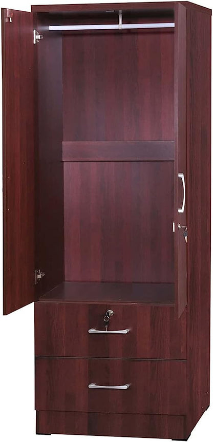 Go Green Woods Grace Armoire Wardrobe with Mirror & Drawers