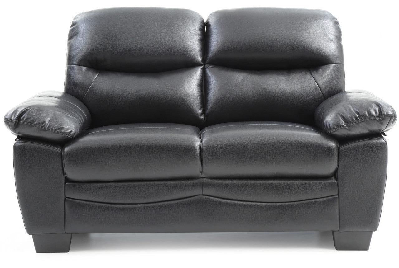 Classic Noir Loveseat - Black