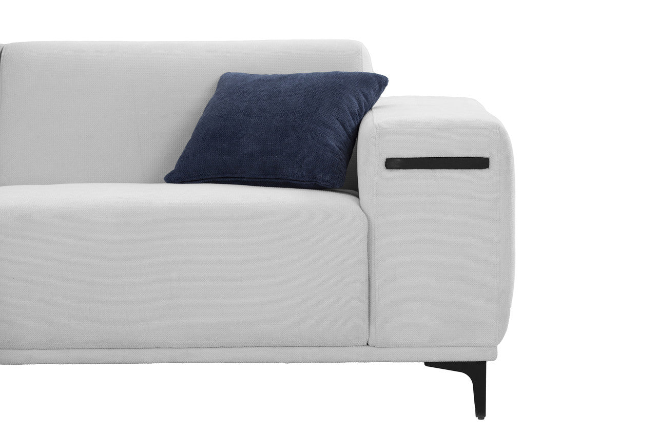 SereneSofas 3 Seater Sofa with 2 Stretchable Walnut Pad
