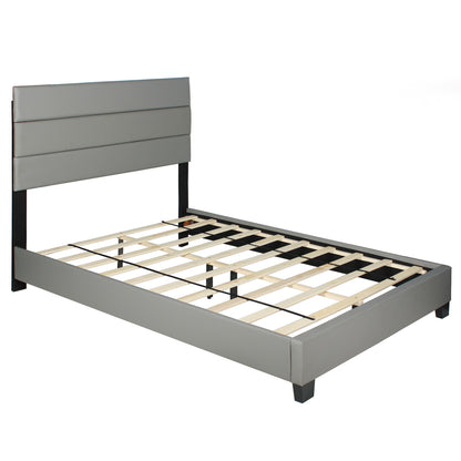 Go Green Woods Napoli Faux Leather Upholstered Platform Bed Queen