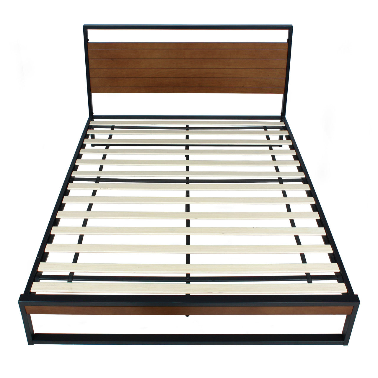 Go Green Woods Maximo Metal and Wood Platform Bed Frame