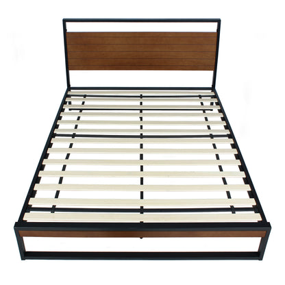 Go Green Woods Maximo Metal and Wood Platform Bed Frame