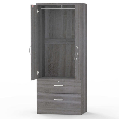 Go Green Woods Grace Armoire Wardrobe with Mirror & Drawers