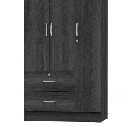 Go Green Woods Symphony Wardrobe Armoire Closet with Two Drawers