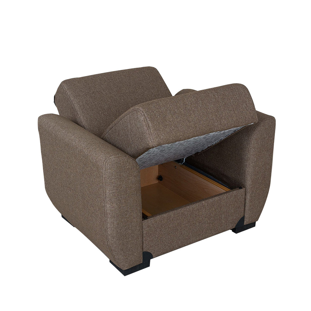 Fatima Light Brown Fabric Chair