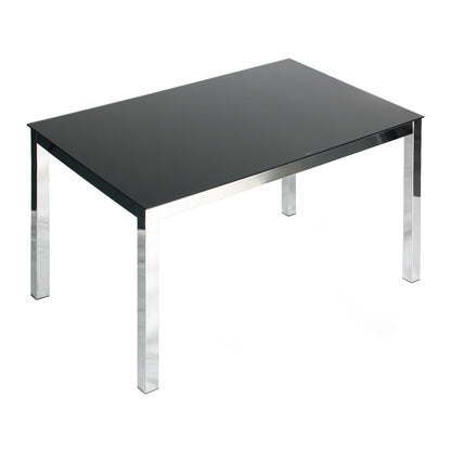 Go Green Woods Elliott Tempered Glass Metal Dining Table