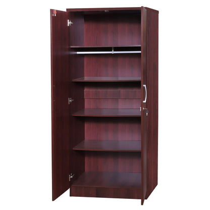 Go Green Woods Harmony Two Door Armoire Wardrobe with Mirror Beech