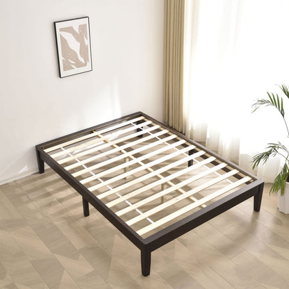 Go Green Woods Stella Solid Pine Wood Full Platform Bed Frame