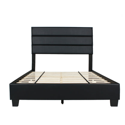 Go Green Woods Napoli Faux Leather Upholstered Platform Bed Queen