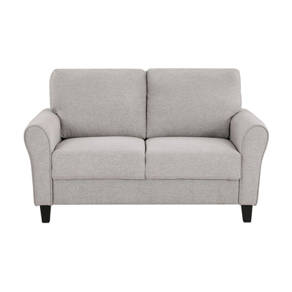 Contemporary Sand Hued Loveseat
